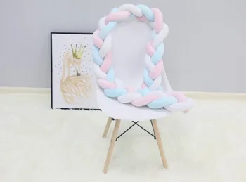 

3M Baby Bed BumperBaby Cushion Bumpers Weaving Bed Bumpers Safety Protection for Newborn Baby CushionsCrib Nursery Room