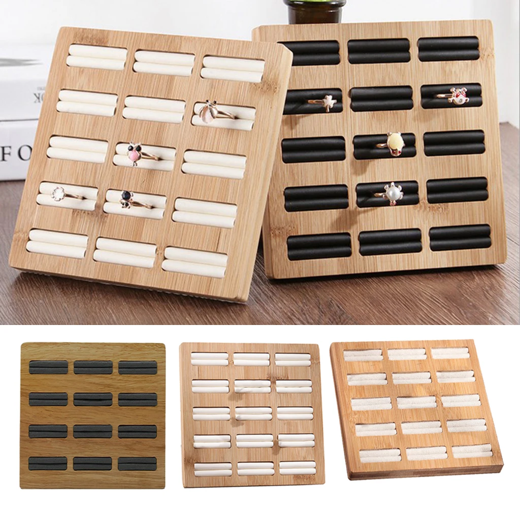 Earring Ring Jewellery Display Storage Box Tray Show Case Organiser 15 Slots