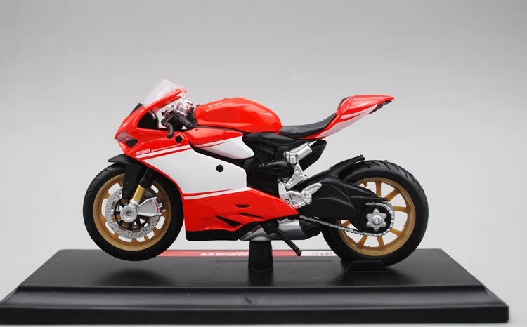 Maisto 1/18 1:18 Масштаб Ducati 1199 суперлеггра мотоциклы литье под давлением дисплей модели подарок на день рождения игрушки для мальчиков