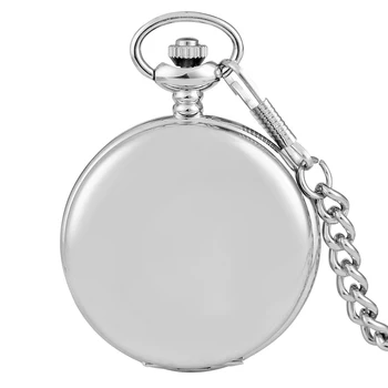 

Smooth Full Hunter Hand-winding Mechanical Pocket Watches Stylish Roman Numerals Dial Pocket Watch Practical Punk Pendant Clock
