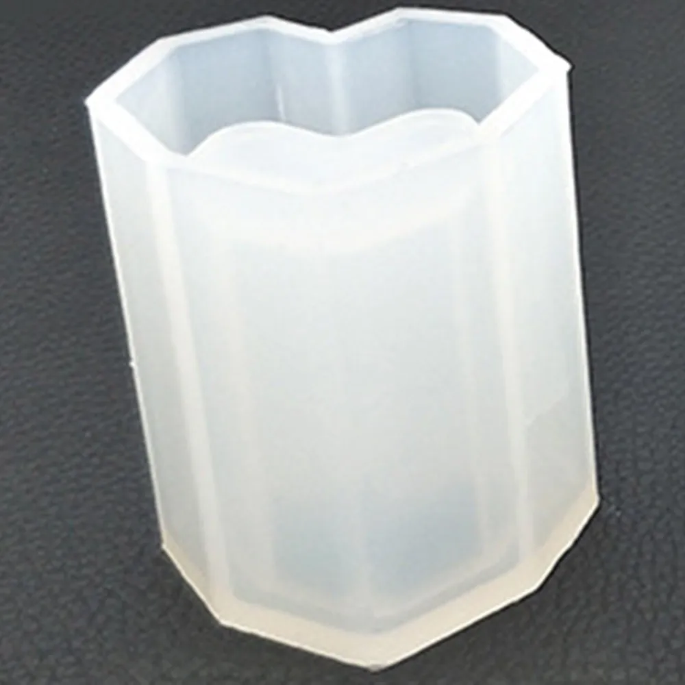 DIY Plum Silicone Mold Gypsum Cake Molds Mirror Love Silicone Mold Pen Holder Container Storage Kitchen Decoration - Цвет: B 5X5X6CM