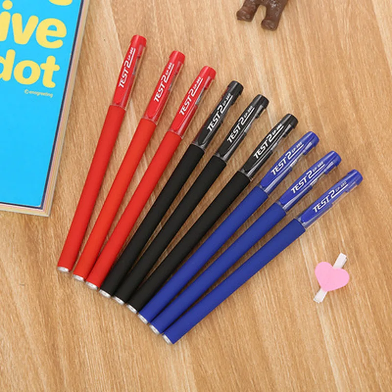 10pcs/set Scrub Gel Pen 0.5mm Cute Pens Novelty Stationery Kawaii Student Examination Office School Supplies |