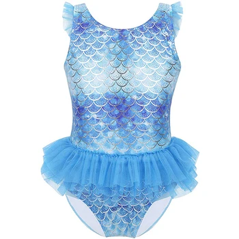 

Mermaid Girls Swimsuit 2019 One Piece Swimming Costume For Girls Bathing Suits 1-10 Years Chilren's Swimwear Swimsuit