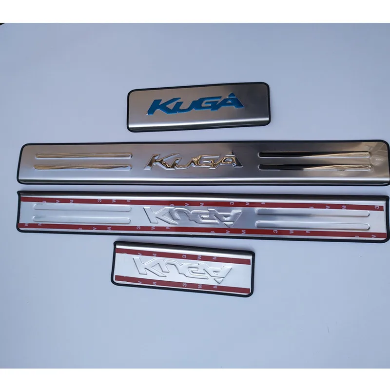 Аксессуары для хром Ford Kuga 2013 2014 2015 дверь из нержавеющей стали добро пожаловать