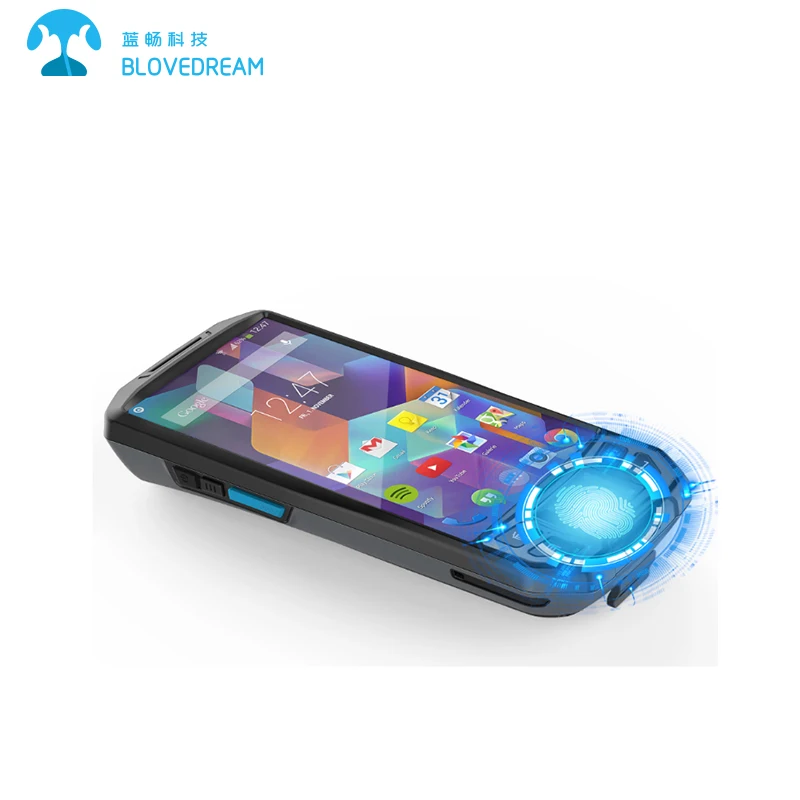 Дешевый Фабричный Android PDA сканер штрих-кода с 2G+ 16G Wifi WCDMA NFC док-станция портативный мобильный компьютер с отпечатком пальца
