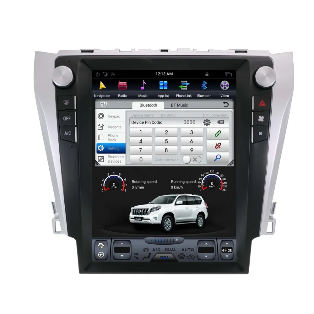 Best PX6 4GB RAM Tesla style Android 8.1 Car For TOYOTA Camry 2012-2016 head unit car multimedia system car Media Player with wifi 4G 7