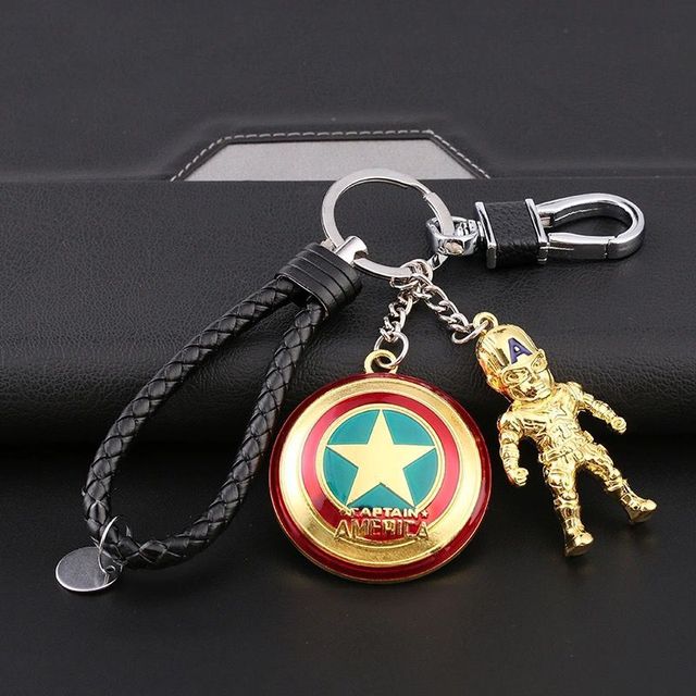 lovers key ring male and female movie superhero role  key chain mobile phone bag pendant gift