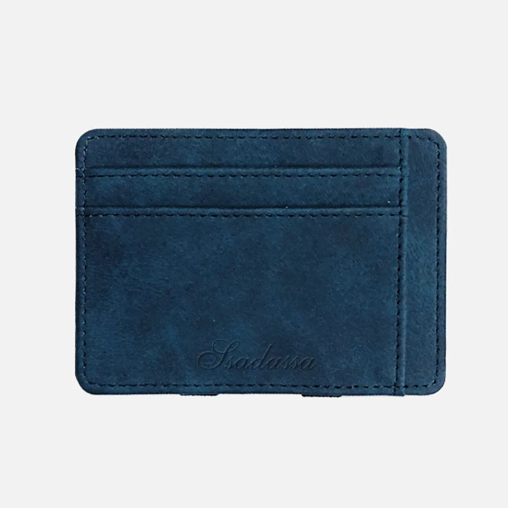 Ultra Thin Mini Wallet Men's Small Wallet Business PU Leather Magic Men Wallet High Quality Coin Purse Credit Card Holder Wallet
