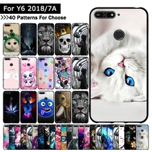 Мягкий силиконовый чехол из ТПУ для huawei Honor 7A/Honor 7A Pro/Y6 /Y6 Prime /Enjoy 8e, Симпатичные чехлы с героями мультфильмов