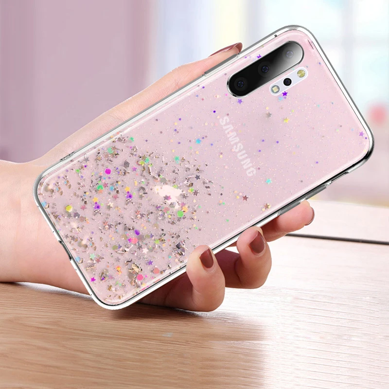 Роскошный чехол с блестящими звездочками чехол для samsung Galaxy A70 A50 A10 A20 A30 A60 A80 A90 A10S A20E A750 Примечание 10 9 8 S10 S9 S8 плюс S10E крышка