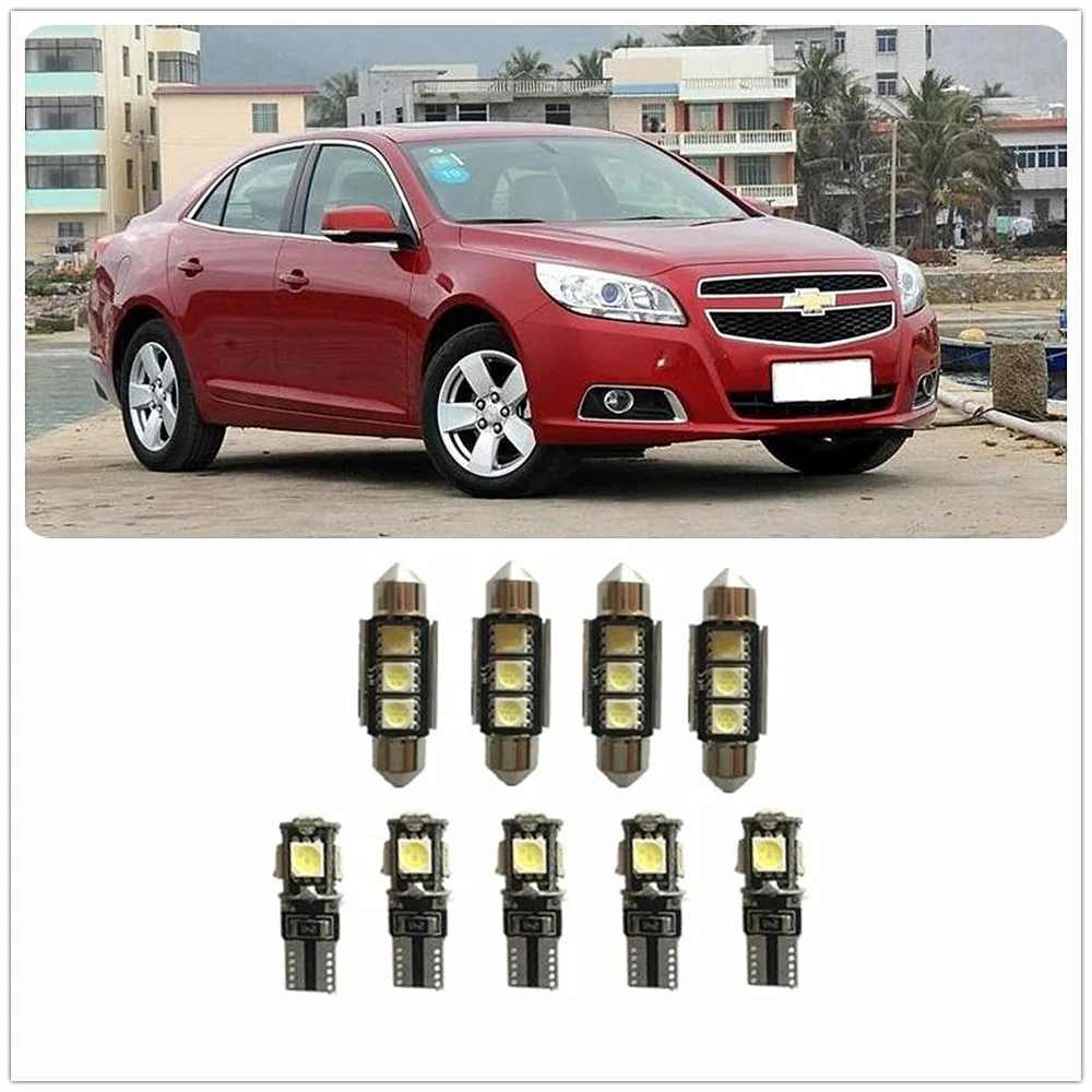 9 шт. интерьер посылка комплект белый светодиодный для Chevrolet Express 3500 Impala Lumina HHR 4500