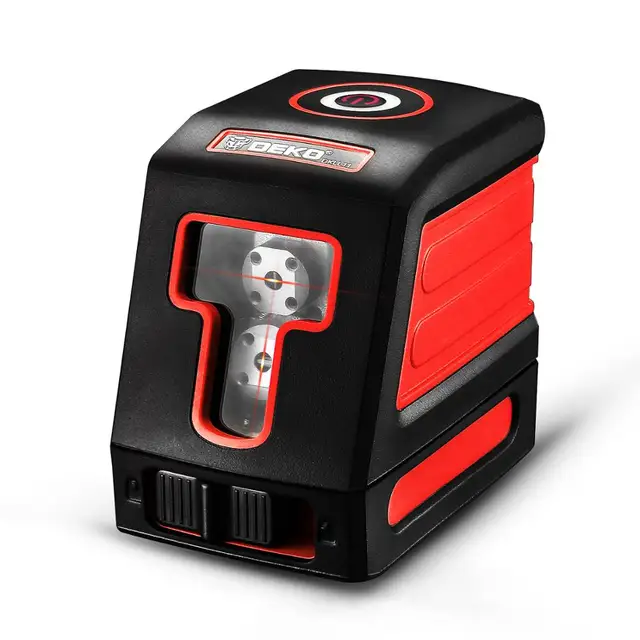 DEKO DKLL11 Дальномер мини-стиль самоустанавливающийся лазер выравнивания уровня перекрестной линии лазера с красным источником