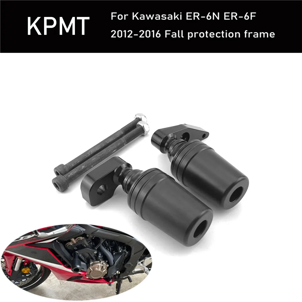 Motorcycle CNC Falling Protection Frame Slider Fairing Guard Crash Pad Protector For KAWASAKI ER-6N ER-6F ER6N ER6F