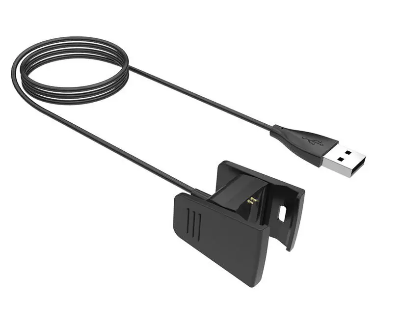 Сменное Зарядное устройство USB для смарт браслета Fitbit Charge 2 зарядный кабель 3 док