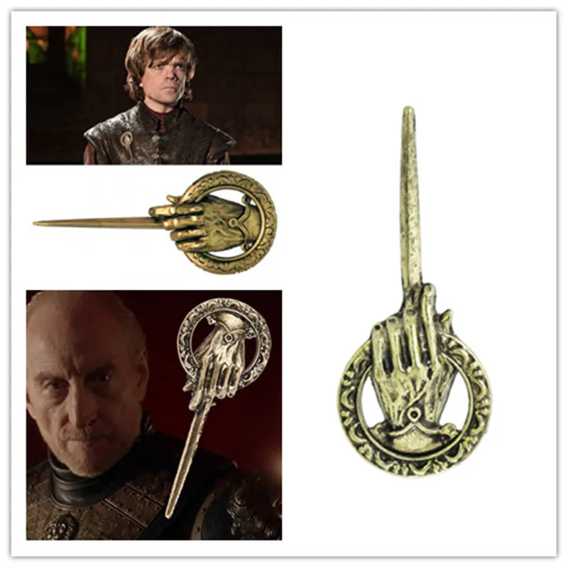 Hand of the King Cosplay Badge Metal Alloy Brooch Pin for Men Women Vintage Trinket Clothes Collar Pins | Украшения и аксессуары