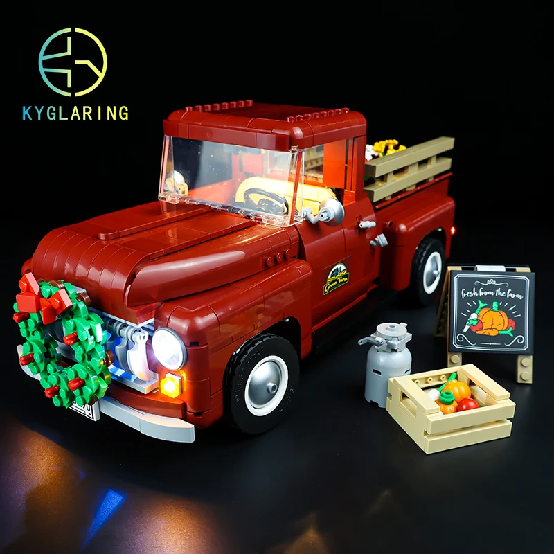 Kyglaring Set Di Illuminazione A Led Giocattoli Fai Da Te Per (Versione Classica) Creator 10290 Pickup Truck (Non Inclusi Building Blocks)