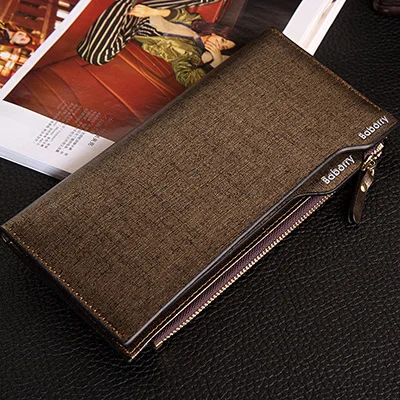 Многофункциональный держатель для карт, роскошный мужской кошелек, тонкий портативный кошелек с отделением для карт, дизайнерский Кошелек для монет, мужские длинные кошельки для мужчин - Цвет: Gold