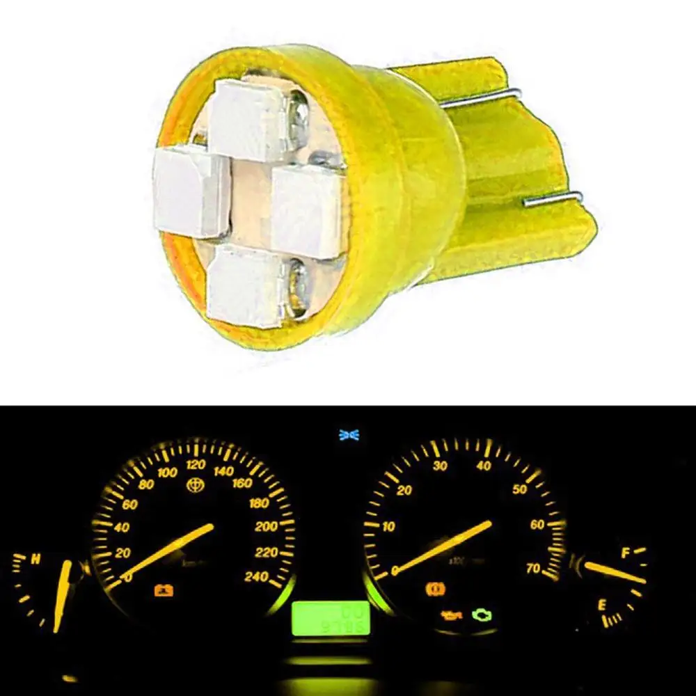 Многофункциональный 5 шт. T10 4 SMD 1210 светодиодный клин приборной панели Датчик боковой двери маркер габаритные огни синий светильник лампы