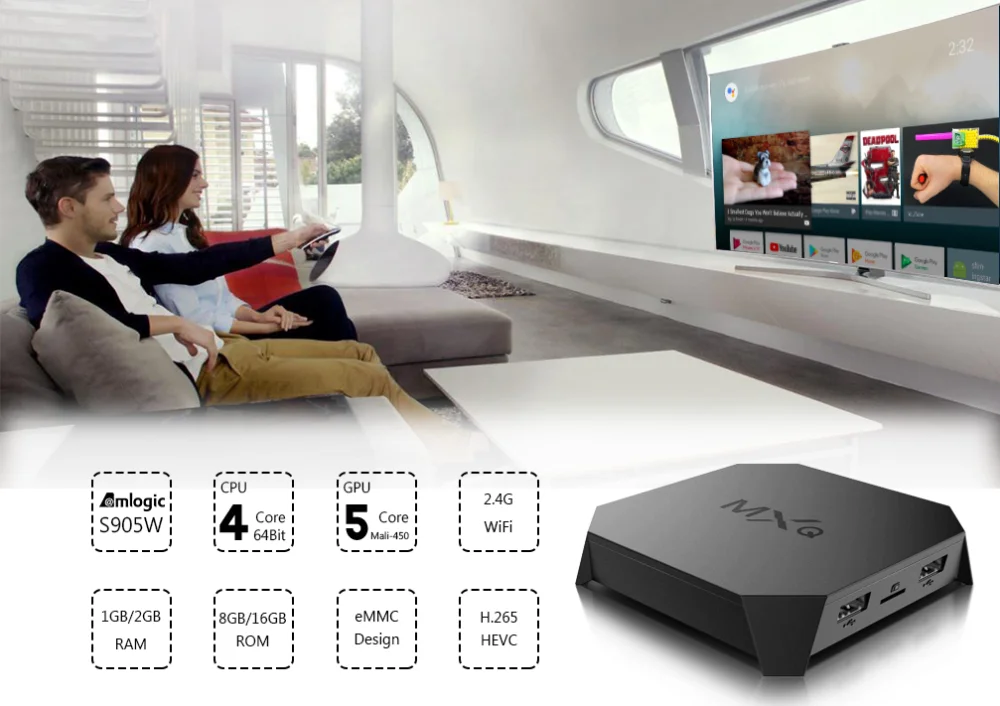 Фабрика Mxq U2+ W Tv Box S905W Ddr3 1G8G 2G16G 2,4 GVoice дистанционного Управление 4 ядра Поддержка для Android 7,1 4 к smart set top Tv Box