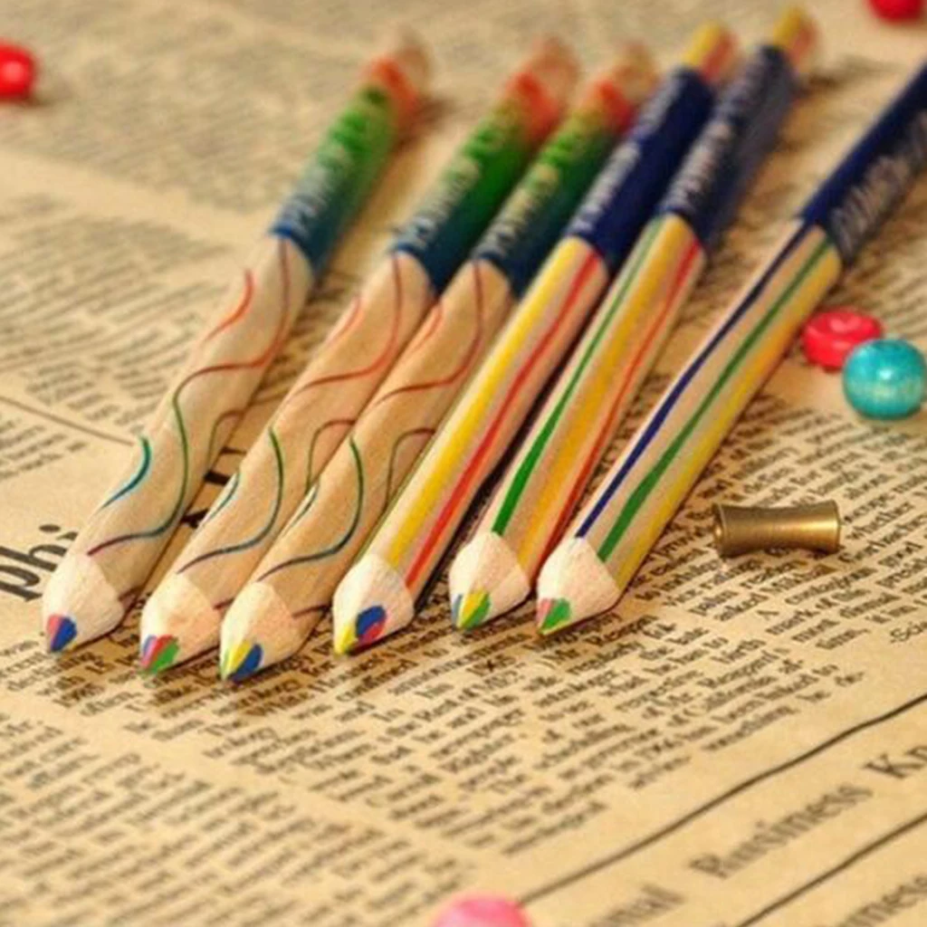 12x Rainbow Professional Oil Based Colored Pencils for Artist Kids Beginners Color Pencils for Coloring Drawing and Sketching