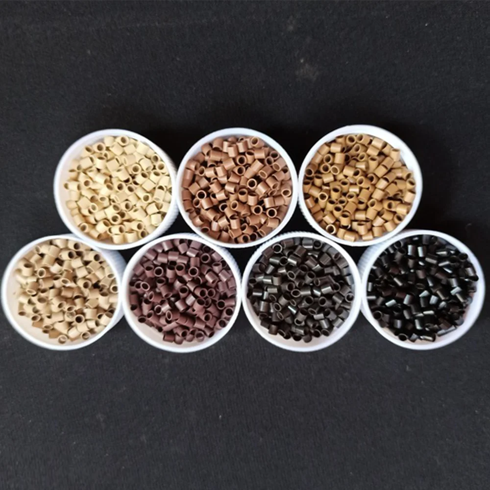 Ring Beads Ring Beads Hair Extensions Tools Hair Extensions Tools Nano Rings 3.0x2.4x3.0mm mini copper tube micro rings beads links for hair extension tools