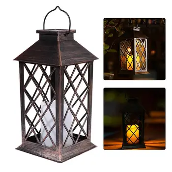 

1pc Solar Power Candle Lamp Outdoor Solar Lanterns Hanging Lamp Table Lamp Night Light Warm Lighting