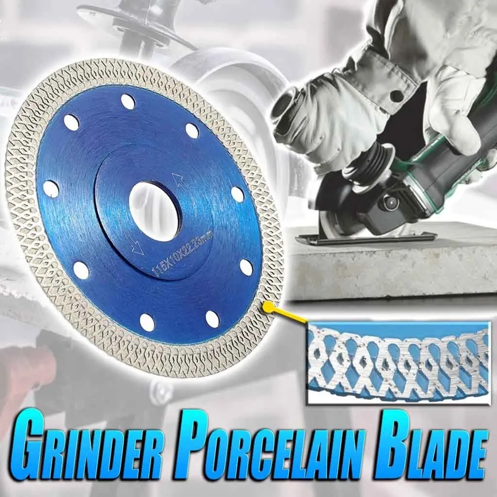 115mm Turbo Diamond Saw Blade Disc Porcelain Tile Ceramic Cutting Angle Grinder