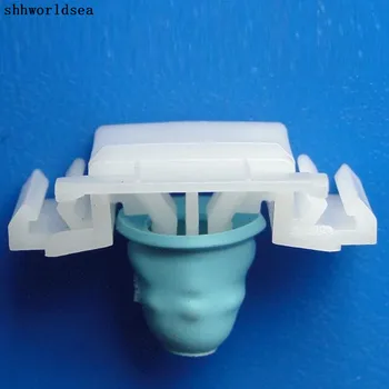 

Shhworldsea Free shipping 100pcs POM White Door Trim Moulding Retainer Fastener Clip For BMW