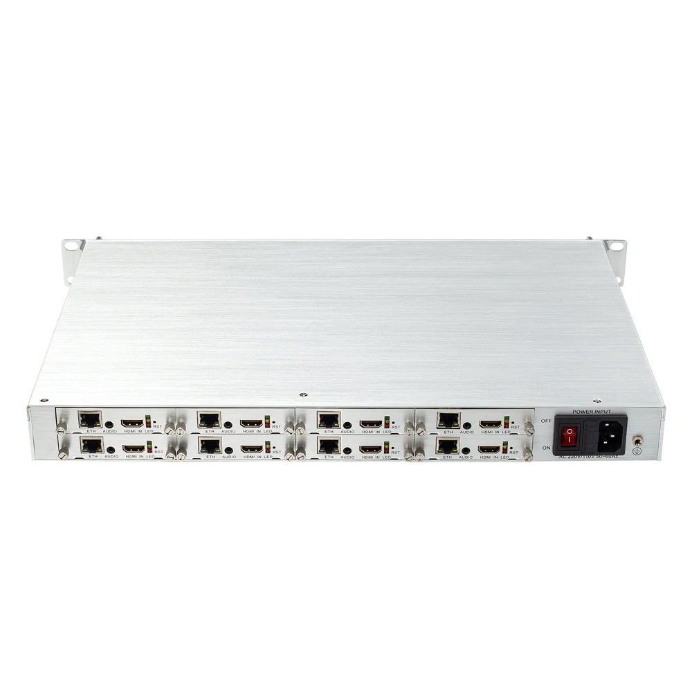 HDMI кодировщик H.264 кодировщик видео кодировщик HWCODEC 8-канальный сетевой видеорегистратор HD 1080P RTSP RTMP RTMPS UDP HTTP ONVIF декодер потокового вещания