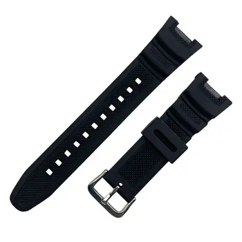 

Silicone Watch Strap Steel Buckle Wristband for C asio SGW-100