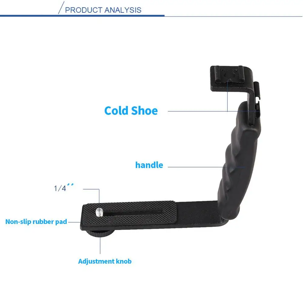Camera L-shaped Stands Angle 2 Shoe Flash Bracket DV Light Tray Dual Cold Shoe Support Holder for DSLR SLR Camcorder Photography camera accessories,camera bracket