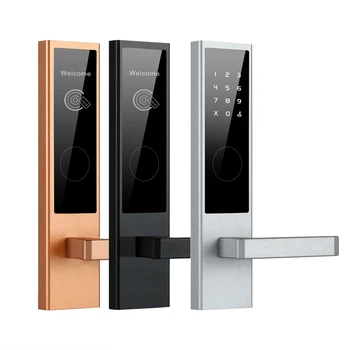 

Electronic RFID Hotel Door Lock System Swipe Card Smart Door Lock Safurance Digital Card Lock Security Stainless Steel Intellige
