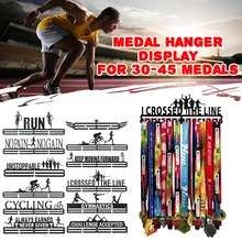 Держатель для медалей, стойка для демонстрации спортивных медалей, бега, плавания, футбола, баскетбола, марафонов, подарок, домашний декор