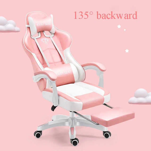 Fashion new pink computer chair office home girls bedroom lift chair rotating gaming chair anchor live