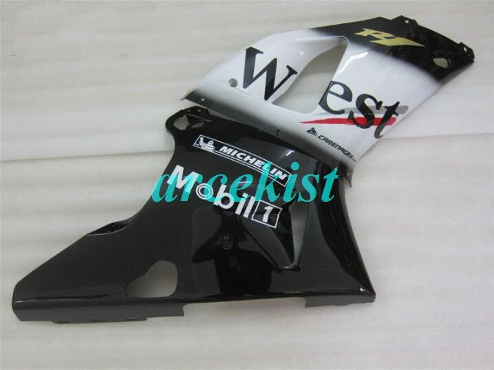 Новая ABS форма мотоцикла Обтекатели подходят для Yamaha YZF-1000-R1 1998-1999 98 99 обтекатель кузова на заказ Белый Черный Западный
