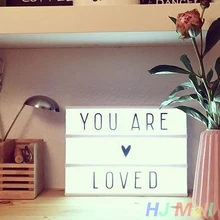 Светильник для кинотеатра, светодиодный светильник, коробка, светодиодный, светящийся, A4 размер, комбинированный, для дома, вечерние, товары для кинотеатра, tic лампа