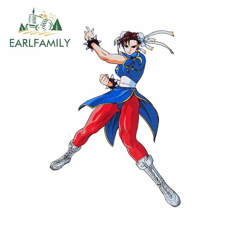 Earlfamily 13cm X 9 5cm For The King Of Fighters Chun Li Surfboard Car Stickers Refrigerator Trunk Windows Decal Anime Graphics Aliexpress Automobiles Motorcycles