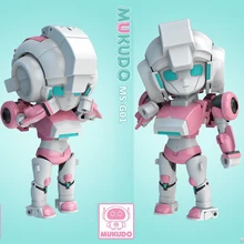 Stokta MS-TOYS dönüşüm sihirli kare MS-G01 MSG01 şeftali kız çok sevimli Robot oyuncak çocuklar için PVC aksiyon figürü oyuncak