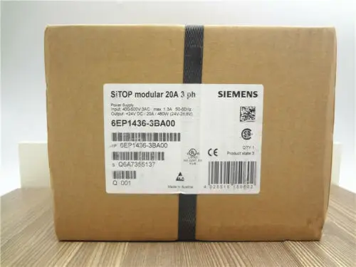 Блок питания Siemens 6EP1436-3BA00 6EP1 436-3BA00 SITOP модульный 20 А стабилизированный |