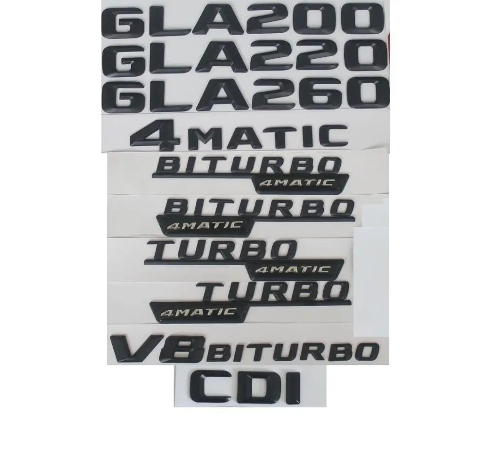 

3D Letters For Mercedes Benz W156 X156 GLA180 GLA200 GLA220 GLA250 GLA260 GLA280 GLA300 GLA350 Emblem CDI CGI 4MATIC Emblems