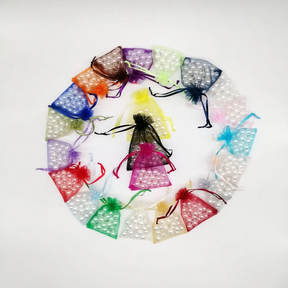 

10x15cm organza bags 50pcs jewelry packaging display jewelry pouch gift bags for wedding drawstring bag woman travel storage bag