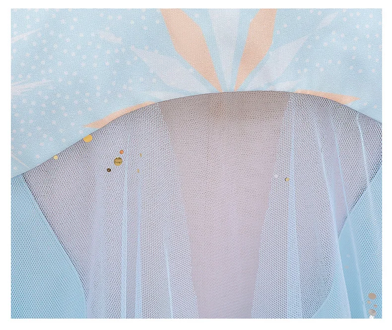 С изображением Анны и Эльзы 2 платье принцессы для девочек Снежная королева Косплэй вечерние одежда принцессы; платья для девочек; детское Платье для косплея для девочек; бальное платье