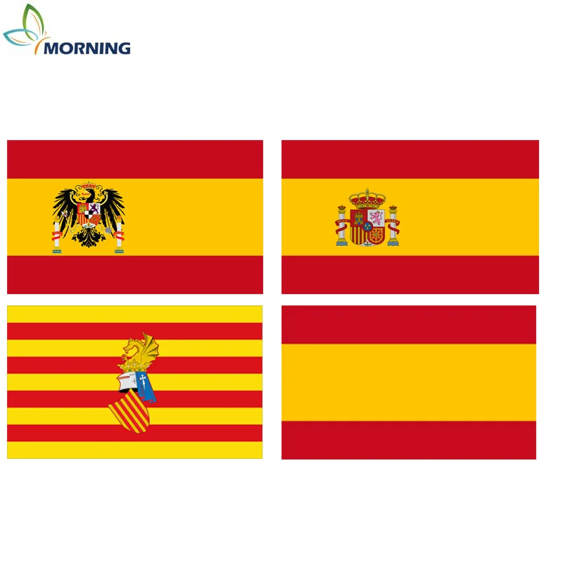 

MORNING custom 150*90cm Spain historical flag for decoration