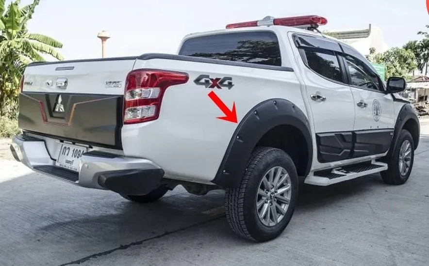 ABS колеса арки крыло FlareFor Mitsubishi L200 Triton 2006 2007 2008 2009 2010 2011 2012 2013 стайлинга автомобилей