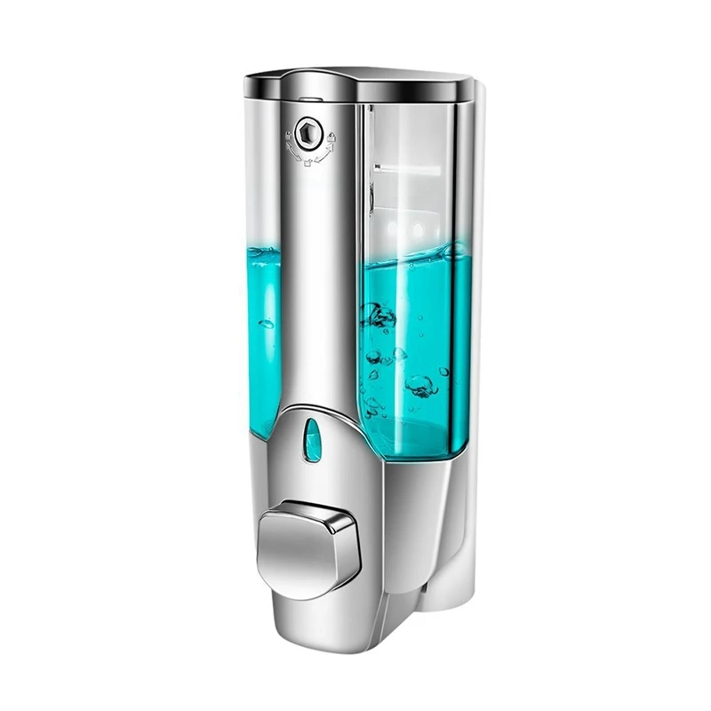 

350ml Hand Soap Shampoo Dispenser Wall Mount Shower Bath Liquid Shampoo Dispensers Containers with Lock for Bathroom Washroom