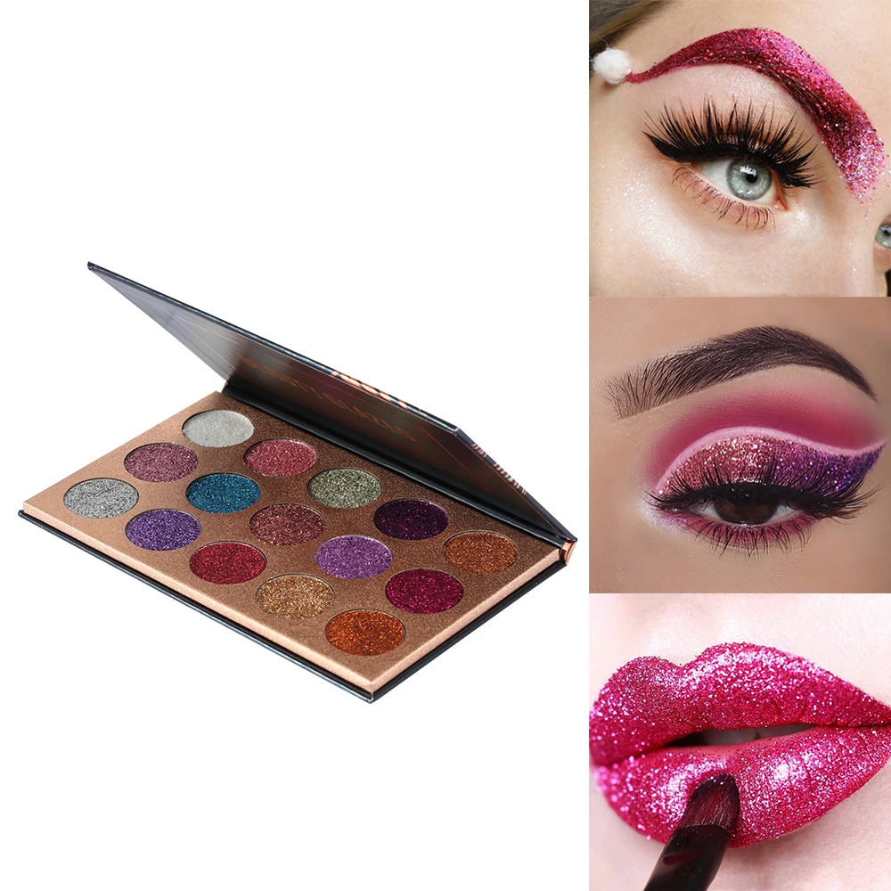 Палетка теней Beauty Glazed для макияжа тени век с шиммером и пигментом рассыпчатая