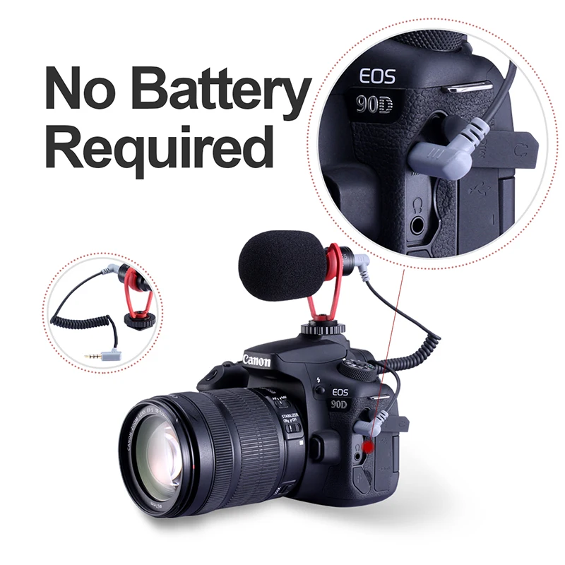 SAIREN VM Q1 3 5 мм дробовик видео микрофон Запись для DSLR камеры Gimbal смартфона Osmo Pocket