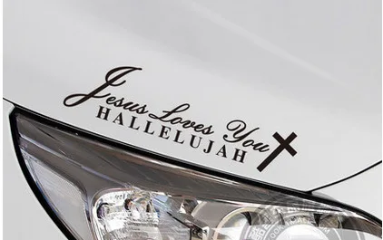 Христианство Hallelujah бампер наклейки лампа-рефлектор брови бампер наклейки Автомобильный свет бровей Hallelujah клейкая бумага