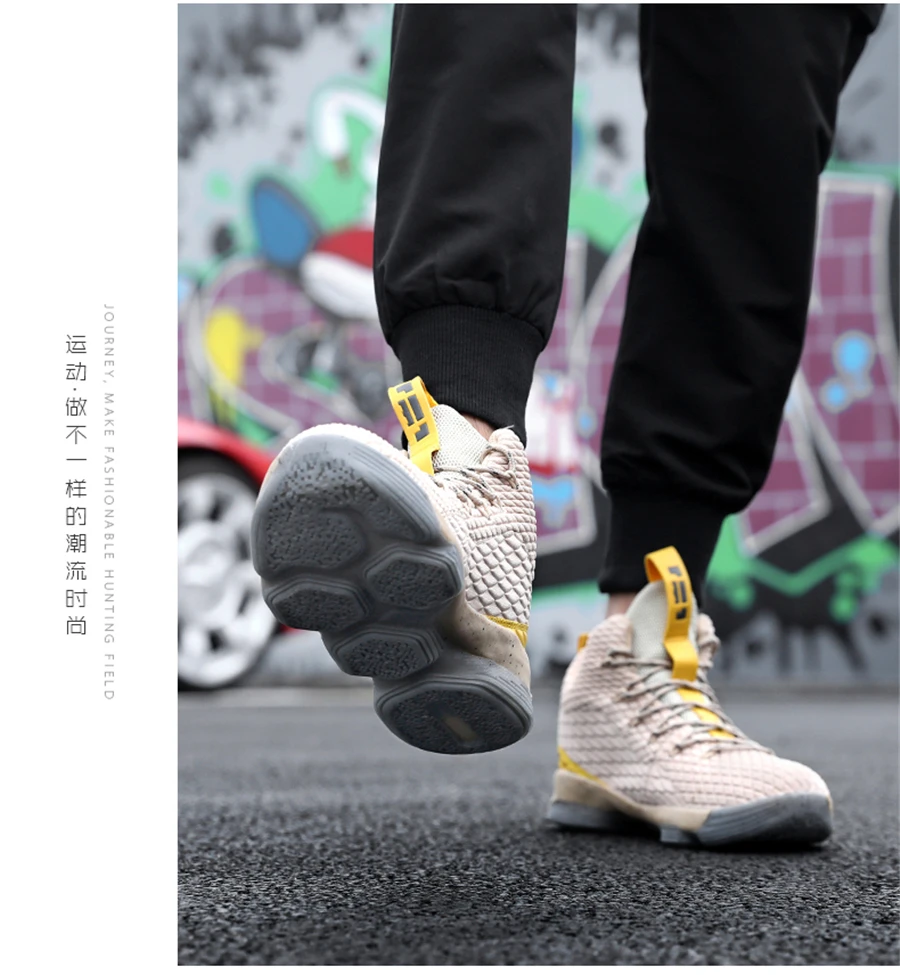 Баскетбольные кроссовки Lebron 15 James с высоким берцем, амортизирующие дышащие спортивные мужские кроссовки