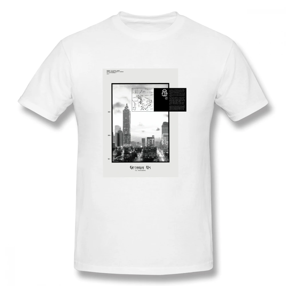 

Georgia Us Map Professional Basketball Casual O-Neck Men's Basic Short Sleeve T-Shirt 100% Cotton Tee Shirt Printed